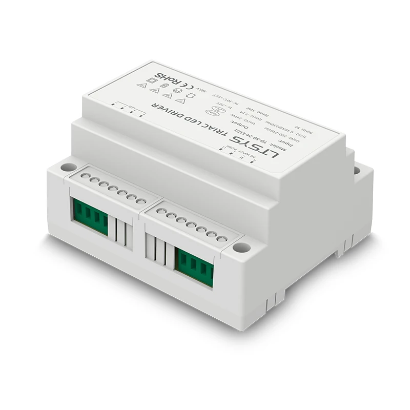 

Ltech Led Triac Dimmable LED Driver 200-240V input,12V 24V 50W Output constant voltage Triac Push Dim Triac Dimming Power Driver