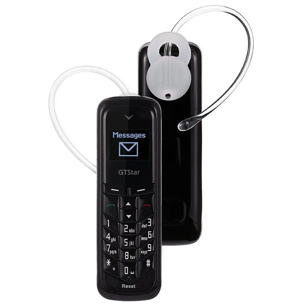 HUACP GTSTAR BM50 мини мобильный телефон разблокированный Bluetooth Dialer с крючком гарнитура наушники Поддержка sim-карты BM10 xiao - Цвет: Black color