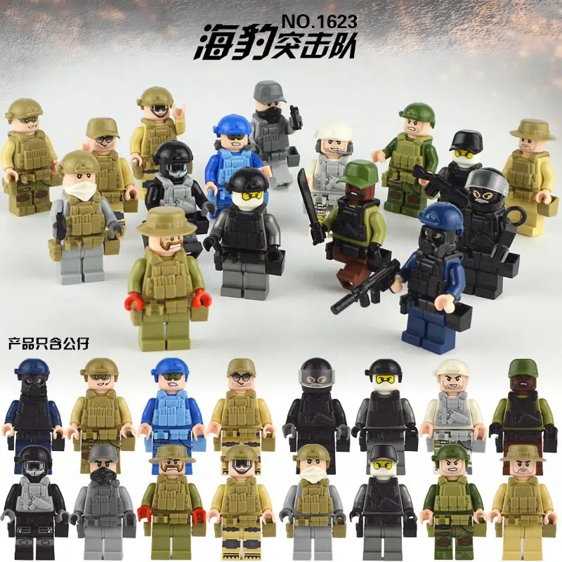 

21pcs MOC Weapon Pack LegoINGlys Military Building Blocks SWAT Police Soldiers Figure WW2 Gun Builder Series Army Accessory Toys