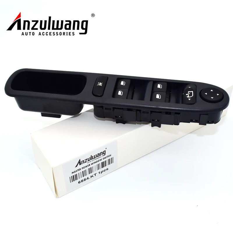 ANZULWANG 10 шт. 6554.KT 6554KT для peugeot 307CC 2003-2008 307 SW 2002- старые модели LHD переключатель стеклоподъемника Электрический складной