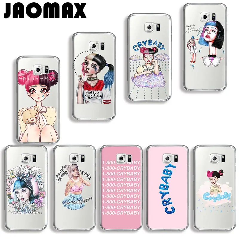 

Cartoon Pink Melanie Martinez Cry Baby Phone Case For Samsung Galaxy S7 S6 S5 S4 S3 Edge S8 Plus Silicone Transparent Back Cover