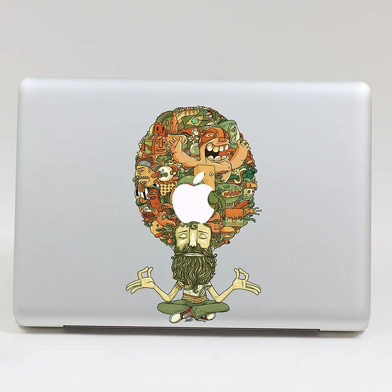 Removable fashion vinyl picture of india men design tablet and laptop