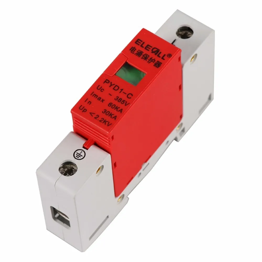 Сетевой фильтр B60 1P 30KA ~ 60KA 275V 385V 420V AC Spd Дом защитный низковольтный разрядник