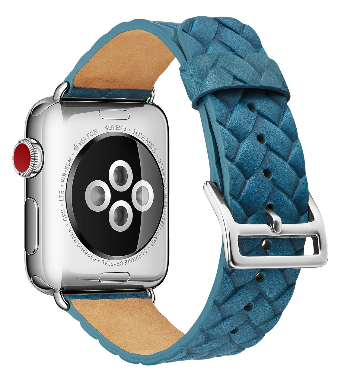 

Weavon Leather Band For Apple Watch 4 3 2 1 42mm/38mm Brand Buckle Soft Strap For Smart Watch Classic Belt for Smart Watch
