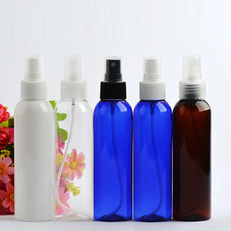 

150ml Fine Mist Sprayer Toilet Water Bottle Plastic Perfume Refillable Bottles For Cosmetics Cleaning 5OZ 150CC 40pc/lot
