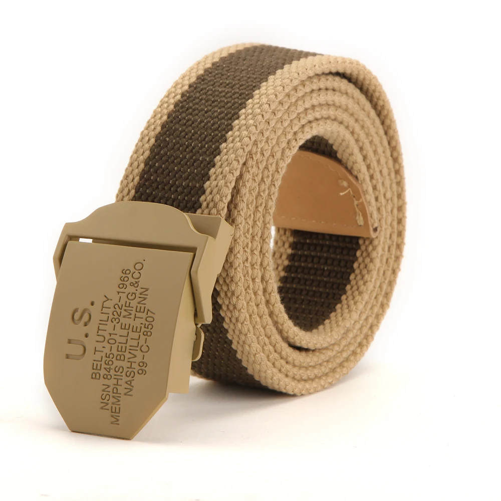 2016 Tactical Belt Us Series Thicken Canvas Belts For Men Smooth Buckle