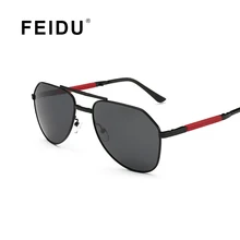 Feidu 2016 new plegable piloto gafas de sol polarizadas de los hombres clásicos de aleación gafas de Sol Del marco De Los Hombres de Conducción gafas De Sol Oculos UV400