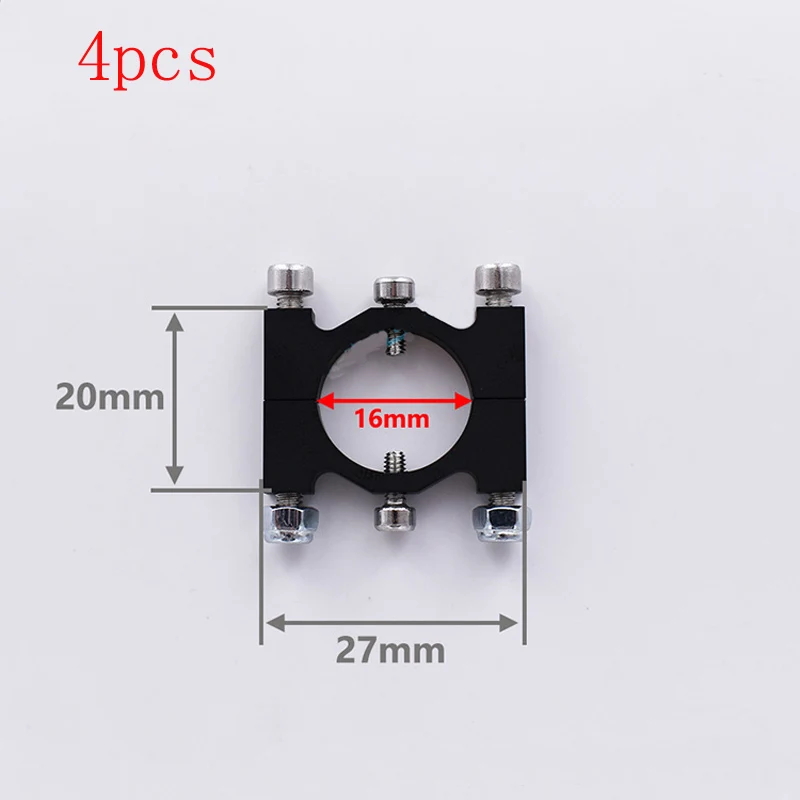 

4pcs/lot Agriculture Plant Protection Drone Accessories 16mm Aluminum Carbon Tube Clamp Motor Mount Fixture Clip Holder Bracket