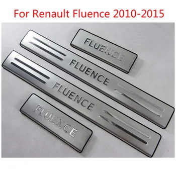

For Renault Fluence 2010-2015 High quality stainless steel Scuff Plate/Door Sill Car-styling Car-covers