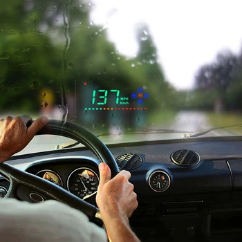 

Digital GPS Speedometer A2 Head Up Display Auto HUD Windshield Projector Electronics Car Speed Projector Suitable for all Cars