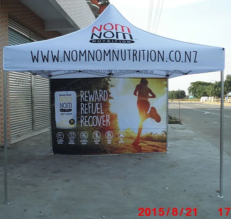 

3x3m(10x10ft) Folding tent Waterproof pop up tent with custom printing,Dye Sublimation Printing Tent Top