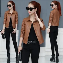 Короткая кожаная куртка, Секция весны и осени, Корейская версия, новая, BF, свободная, Превосходная куртка