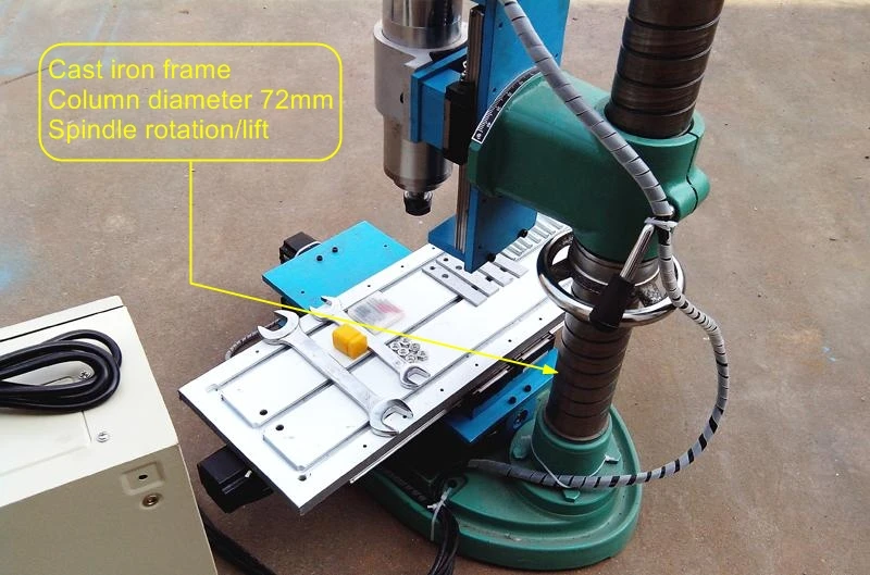 3 axis wood CNC vertical Engraving machine 1.5KW 3040L Industrial version Metal Milling with cutter collet clamp vise