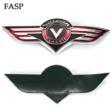 FASP Para Kawasaki Vulcan VN1500 Clássico 800 500 400 Motocicleta gás Do Tanque de Combustível Adesivos 1 Par de Moto 3D Do Emblema Do Emblema decalque