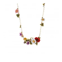 Les Nereides declaración elegantes flores joya collar de collar de mujer señora Party Prom joyería de la boda