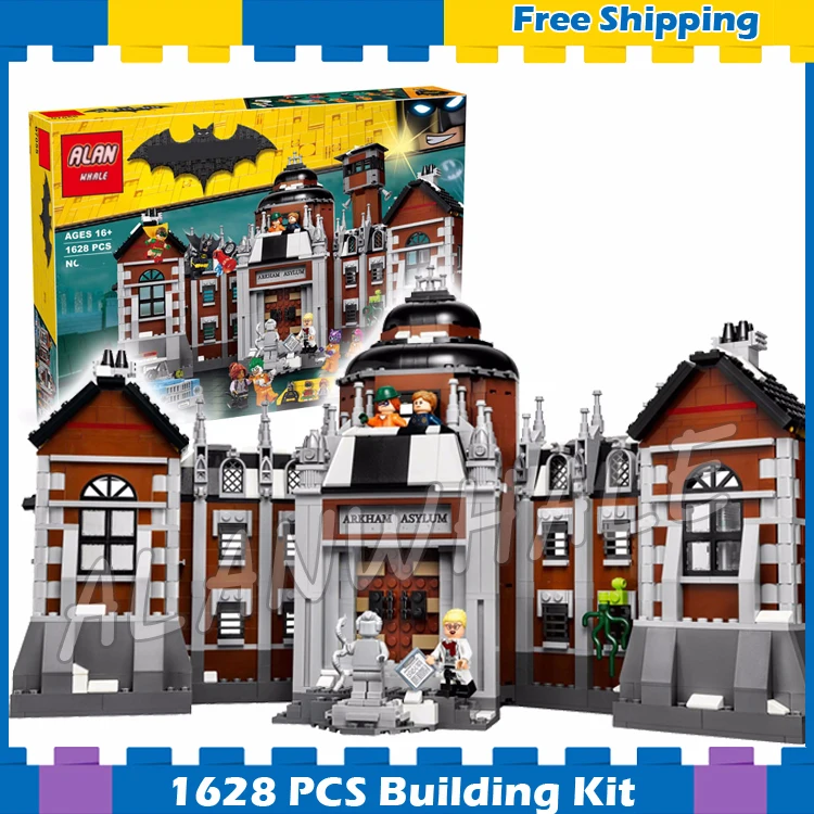 

1706pcs Super Heroes Batman Movie Arkham Asylum Madhouse 07055 Model Building Blocks Assemble Gifts Sets Compatible with