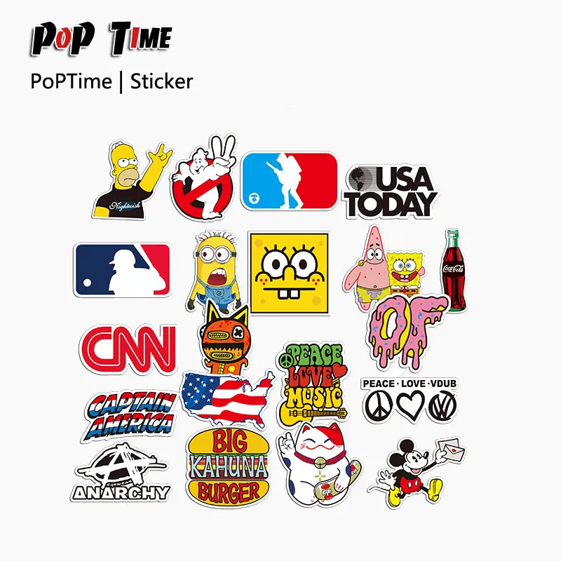 

Stickers Popular Sponge Ghost Comic Graffiti Suitscase Laptop Computer Phone Freezer Envelope Bicycle Twisted Mix0128 HZ 30