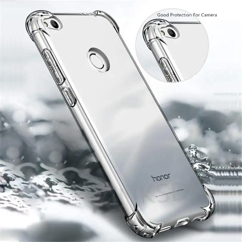 Ударопрочный ТПУ силиконовый чехол для Huawei P9 P8 lite Mini 2017 P10 Plus Honor 6A 6C 8 Pro Nova 2 2i Mate 9 10