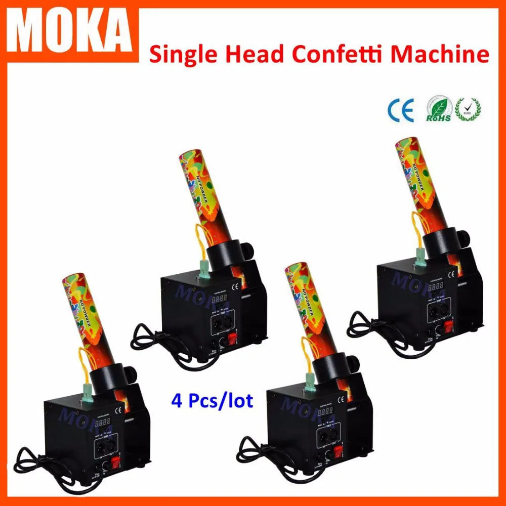 4Pcs/Lot  30W Paper one shoot Confetti Effect Machine Wedding Confetti Machine Color Paper Machine