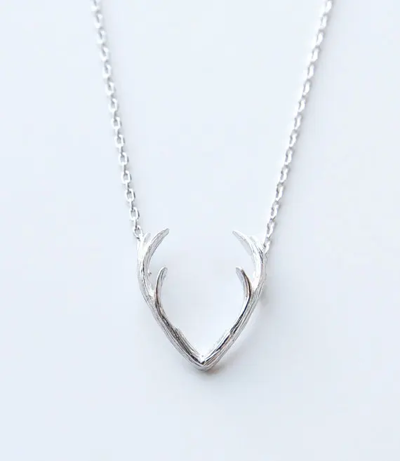 

SMJEL 2016 New Horn Antler Necklaces for Women Unique Animal Pendant &Necklace Cute Deer Jewelry 30pcs-N056