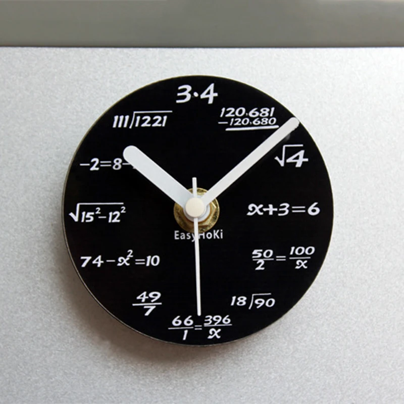 cheap Polytechnic Nunbers Fridge Magnet Clock Creative Magnetic Stickers Round Clock Message Holder Kitchen Refrigerator Decor