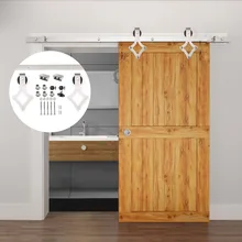 4.9FT/6FT/6.6FT Нержавеющая сталь Матовый ромб сарай раздвижные системы