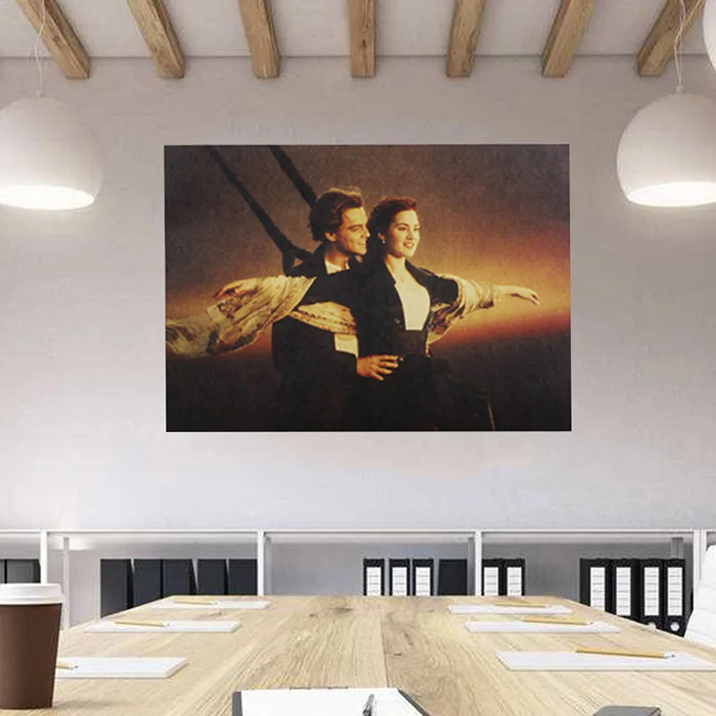 

51x36 Cm Cafe Retro Wall Stickers Retro Posters Kraft Paper,Hang A Picture Coffee Shop Decoration Bar Poster Wall Sticker