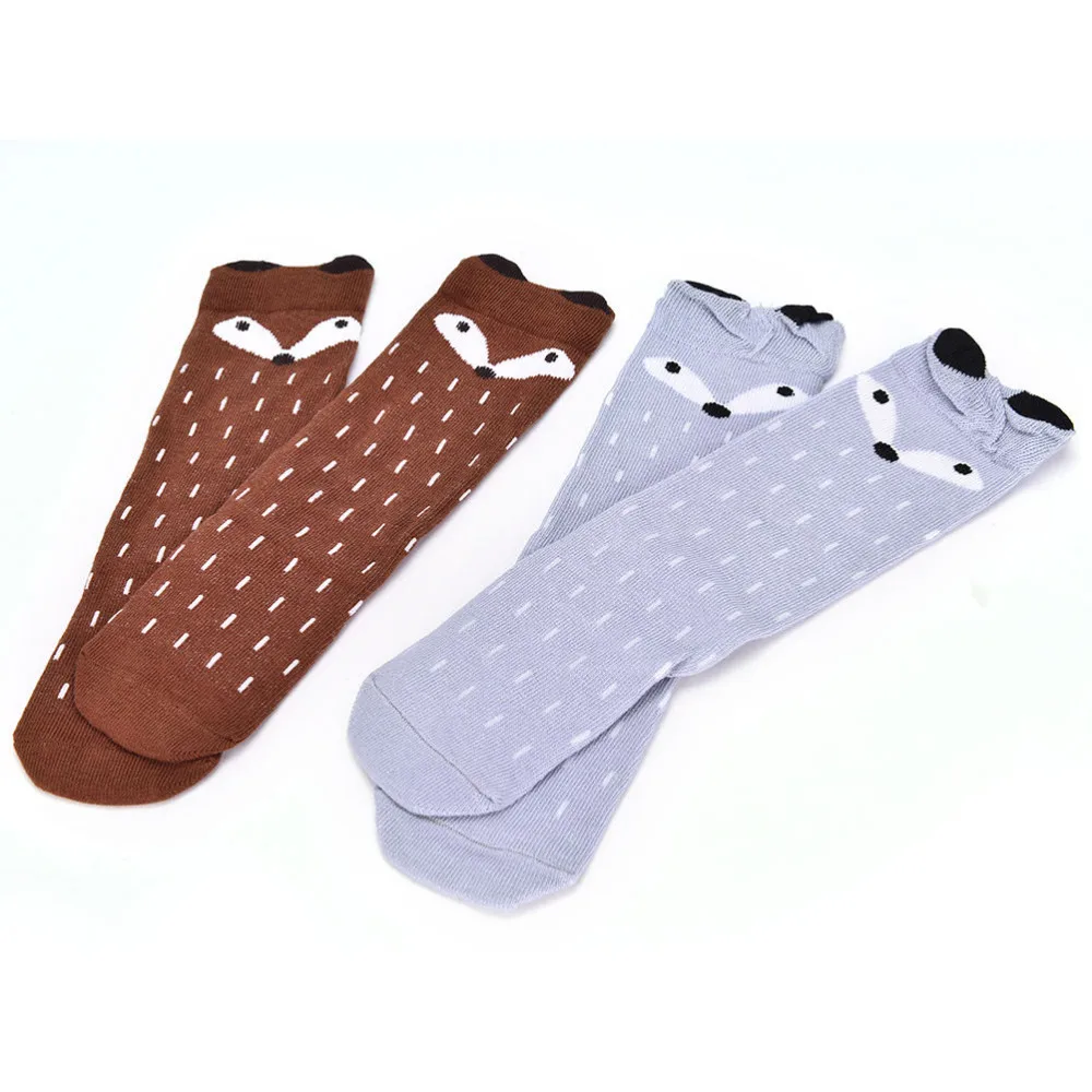 Baby Boy bebe Girl fox Socks Cartoon Newborn Toddler knee high sock cotton Animal Cat leg warmers For newborns infantile