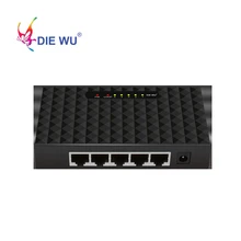 DIEWU 5 коммутатор Быстрый сетевой коммутатор LAN концентратор с петлей предупреждение 10/100/1000Mpbs