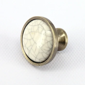 

Crack Style ceramic Single Knobs Furniture drawer pull for kitchen cupboard dresser Wardrobe cabinet Door Handle