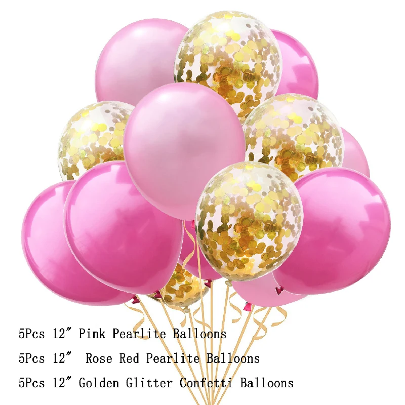 

15pcs/ 12inch latex balloon children happy birthday wedding party decration air ballon confettiBalloon Pearlite Balloon