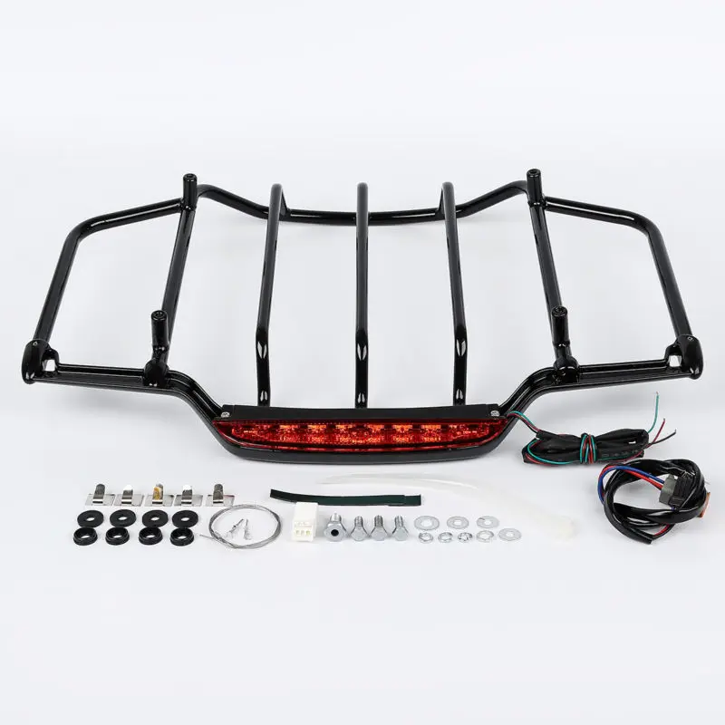 

Air Wing Tour Pak Trunk Luggage Rack With Built In LED Light For Harley Davidson