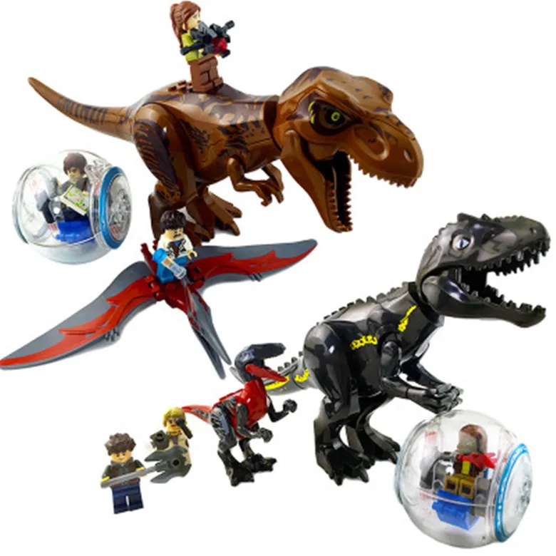 

12pcs per lot c Dinosaurs Pterosaur Giant Beast Tyrannosaurs Building Bricks Blocks Gifts Toys for Children 82028
