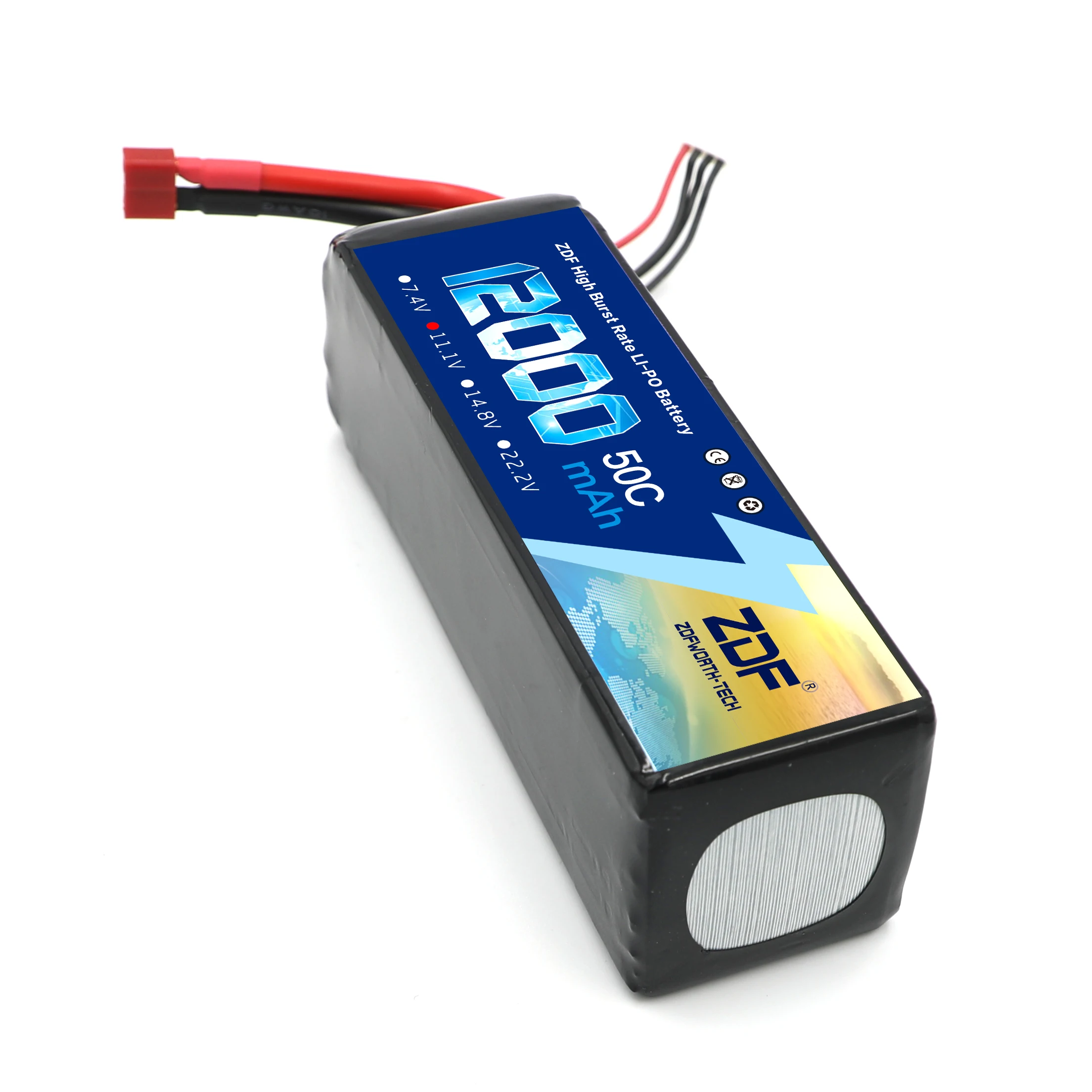Аккумулятор ZDF 3S 11 1 В 12000 мАч 50C/100C LiPo для аэроплана многоосевой 1:8 1/8