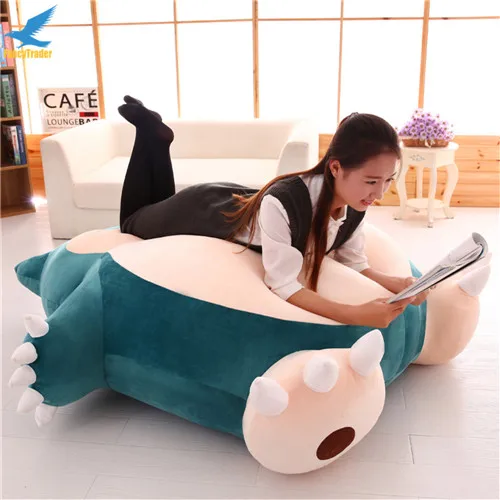 Fancytrader 59'' Giant Stuffed Snorlax Plush Anime Soft Animal Doll Pillow Bed Best Gift Can Buy Skin Cover Only (6)