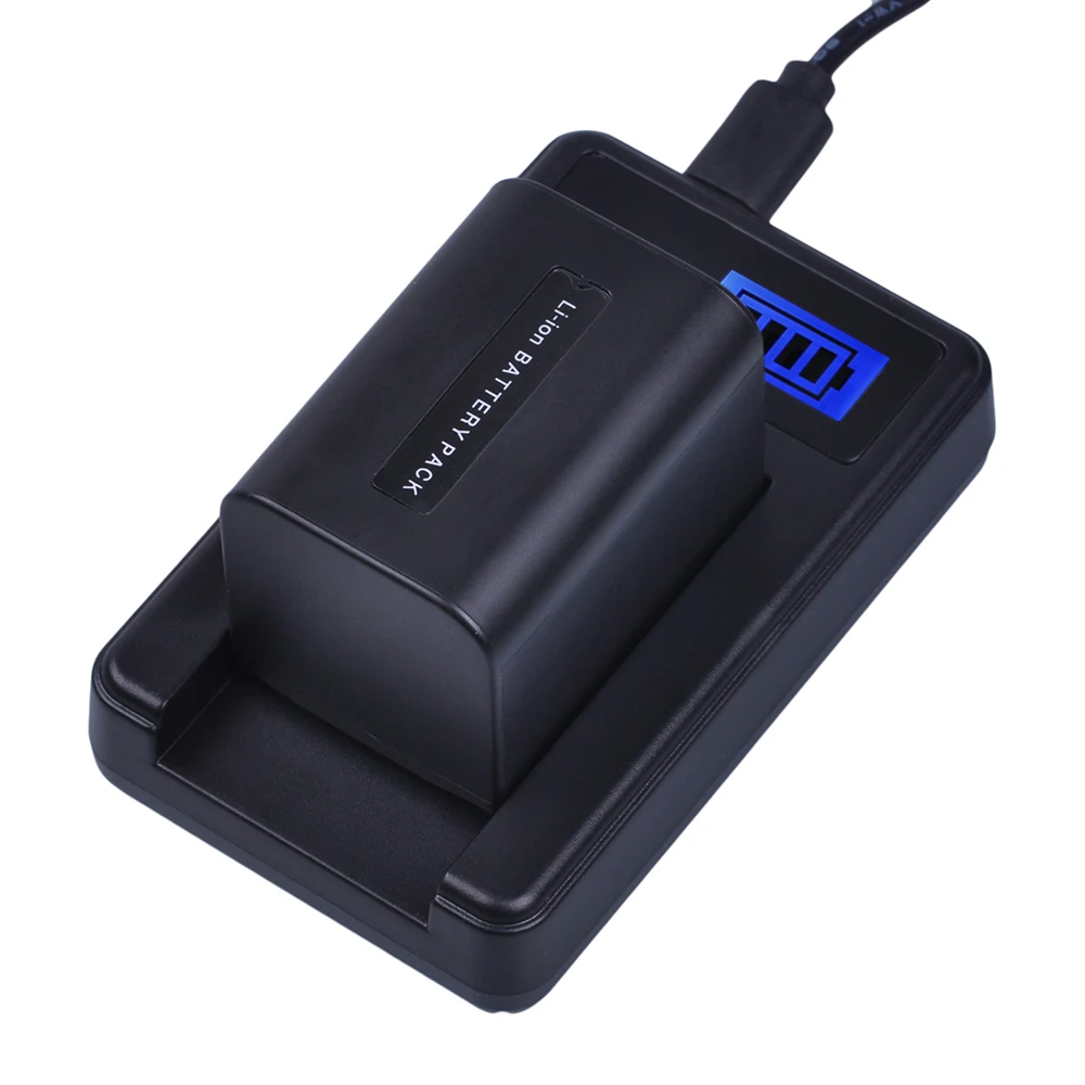 Online 2 Pack 2500 mAh NP FV70 NP FV70 NPFV70 batterien   LCD USB Ladegerät für Sony NP FV50 FV30 HDR CX230 HDR CX150E HDR CX170 CX300 Z1