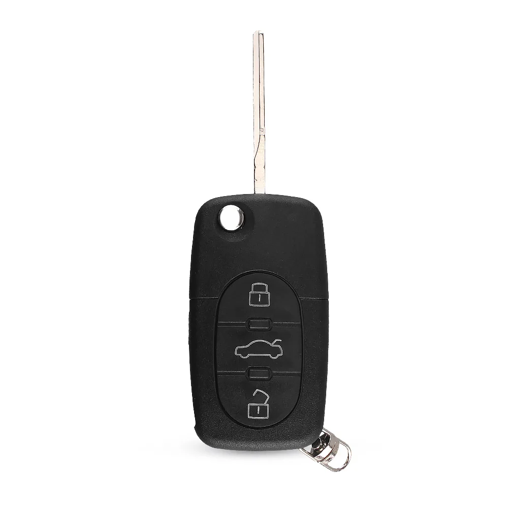 KEYYOU 3 кнопки дистанционного откидного автомобильного ключа корпус CR1616 для VW