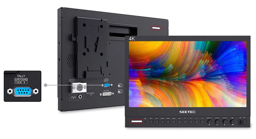 SEETEC P133-9HSD 13," алюминиевый корпус Pro трансляции 4 K монитор Ultra HD 1920x1080 lcd ips экран 3g SDI 4 K HDMI YPbPr AV DVI