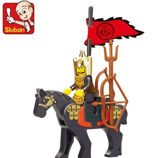 S Model Compatible with Lego Sanguo Knight Series Models Building Kits Blocks Toys Hobby Hobbies For Boys Girls