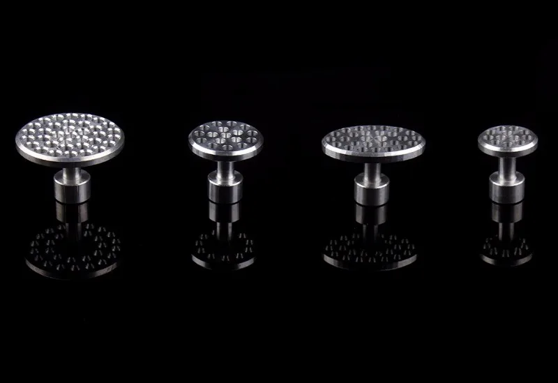 

DIY Car Tools PDR Tool Aluminum Glue Puller Tabs Paintless Dent Repair Reusable Tools Dent Removal Silver 4pcs /set