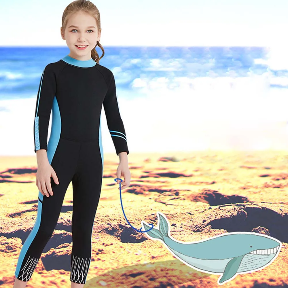 

Children Long sleeve Swimwear Swimsuit Children Quick Dry Wetsuit Bathing Suit Beachwear Bodysuits baby kids Snorkeling Suit