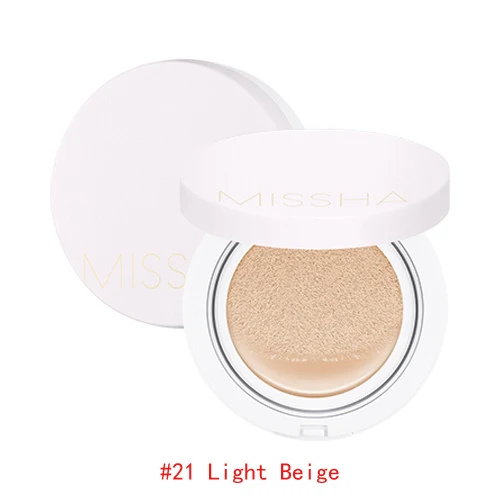 MISSHA, волшебная наволочка для подушек, стойкая(SPF50+/PA+++), воздушная подушка, BB крем, консилер, увлажняющий тональный крем, CC крем, корейская косметика - Цвет: 21 Light Beige