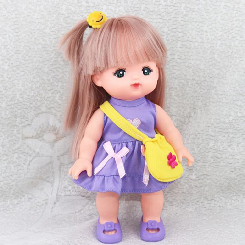 4 Set Handmade Fashion Dress Accessories for 25cm Mellchan Baby Dolls 9-11inch Reborn Girl Doll Accessory