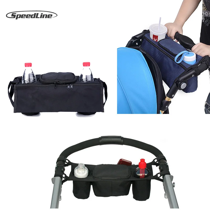 

Universal Baby Pram Stroller Organizer Bottle Holder Hanging Carriage Storage Bag Stroller Basket Wheelchair Accessories
