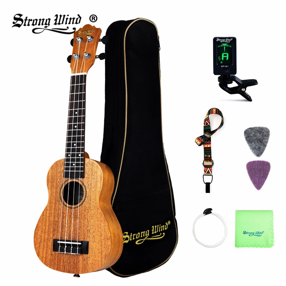 Strong Wind Soprano Concert Ukulele for Kids 21/23 Inch Ukelele 4 Nylon