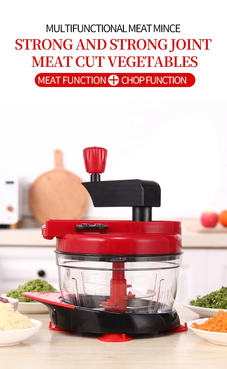 Good Quality Hand Operate Manual Meat Grinder Sausage Beef Mincer Maker Table Home Kitchen