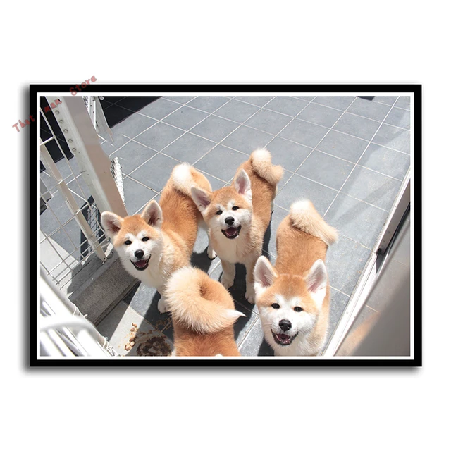 Funny Dog Art Prints Pet Puppy Hipster Animals Wall Paintings Nursery