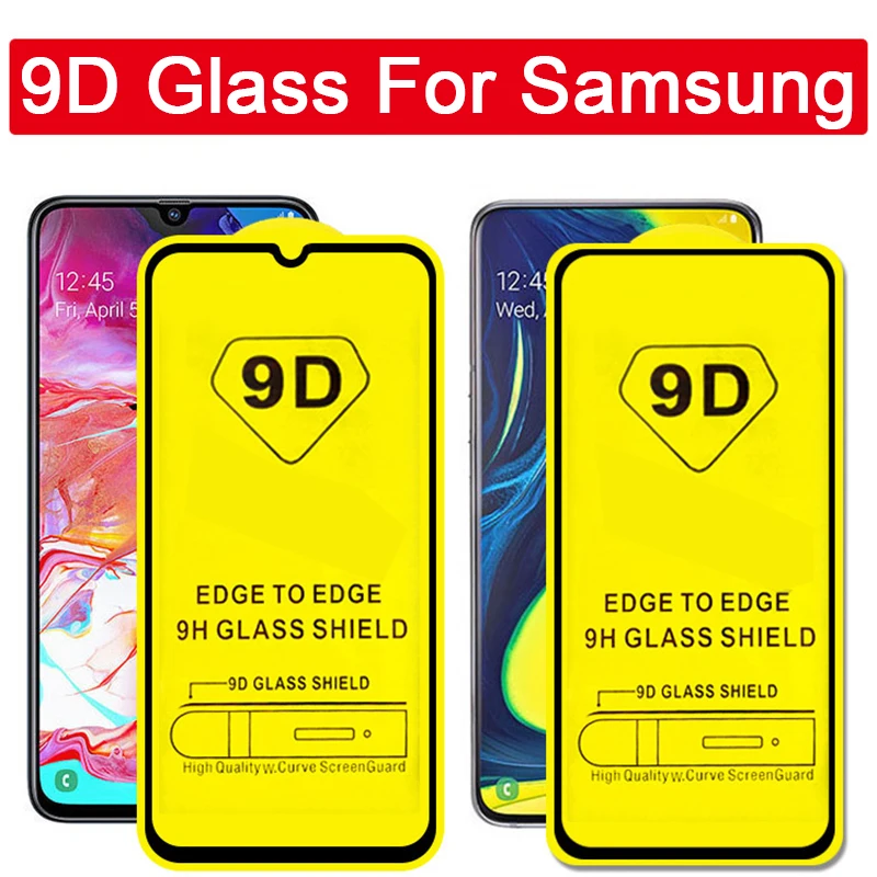 9D защитное закаленное стекло для samsung A70 протектор для samsung Galaxy A70 A80 A90 на Sumsung A 70 80 90 full glasses HD пленка