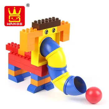 

Wange Building Blocks Kids Assembling Large Particle Building Bricks Kindergarten Toy Elephant Tube Game Kid Educational Toys
