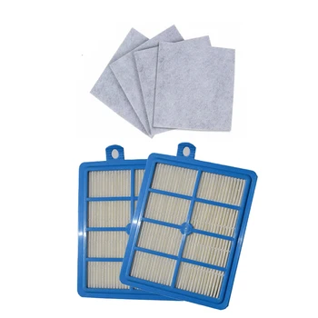 

Washble 2PCS dust Hepa Filter H12 H13+4PCS Motor cotton filter for Philips Electrolux AEG Vacuum Cleaner replacement parts